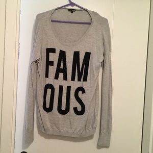 Tan long express sweater