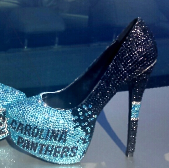 Custom Designed Panther Nation high heel  shoes - Picture 2 of 3