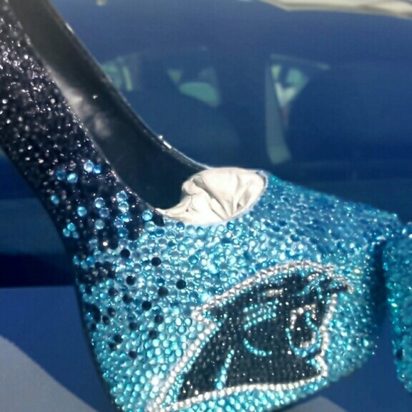 Custom Designed Panther Nation high heel  shoes - Picture 3 of 3