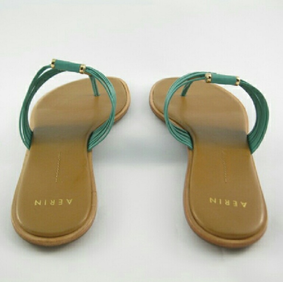 SOLD! Aerin Saia Womens Leather Thong Sandals - Picture 5 of 6