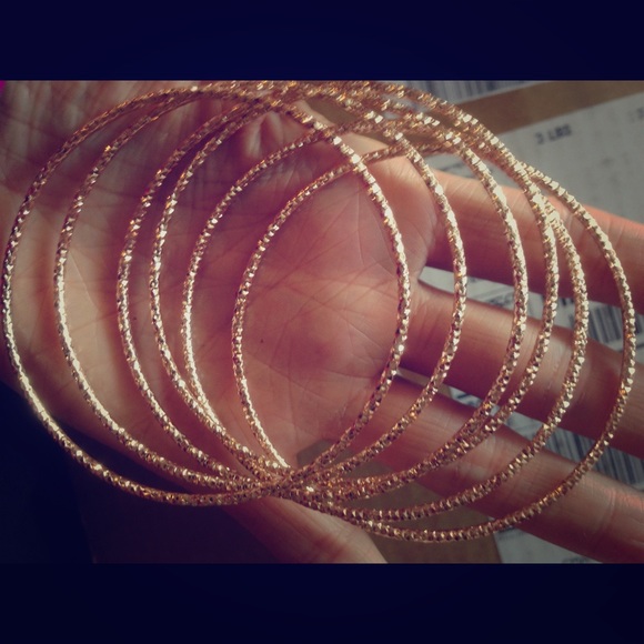 Metal bangles - times Six