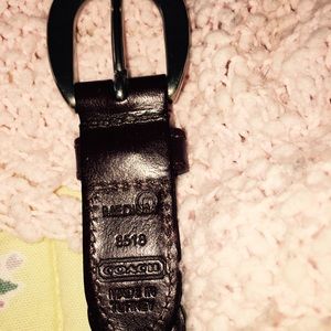 Coach braided belt
