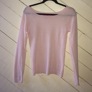 Juicy Couture light pink cashmere top