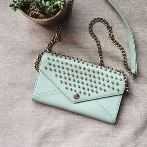 Rebecca Minkoff Studded mint mini tote