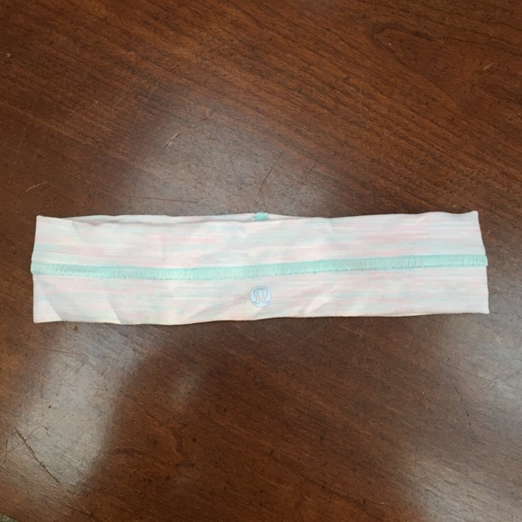 Lululemon cotton candy colored headband