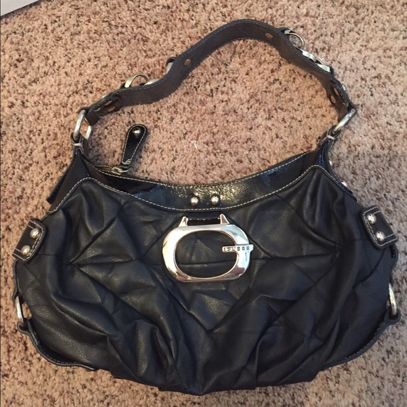 EUC Guess black leather purse.