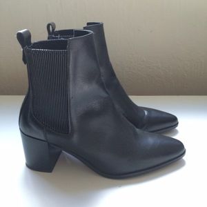 ZARA block heel ankle boots
