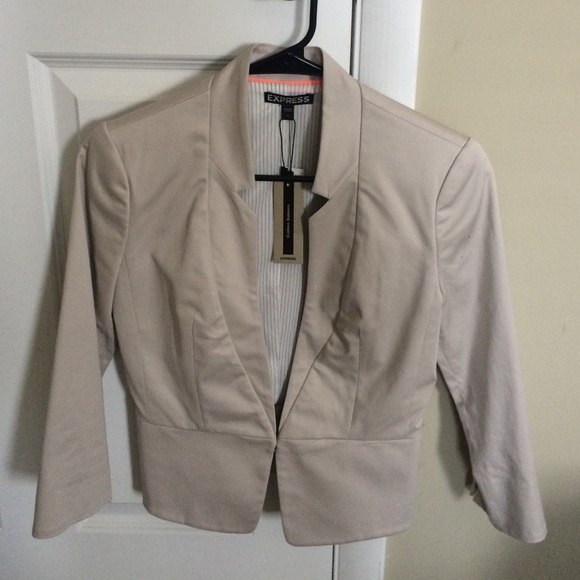 NWT EXPRESS Cotton Sateen Blazer, size 2
