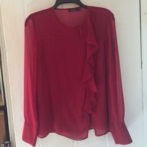 Red blouse