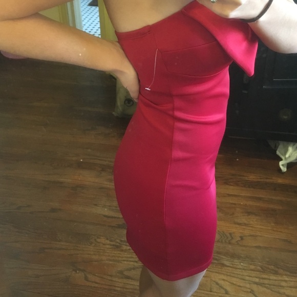 (NWOT) Charlotte Russe: Red Bow Dress - Picture 4 of 4