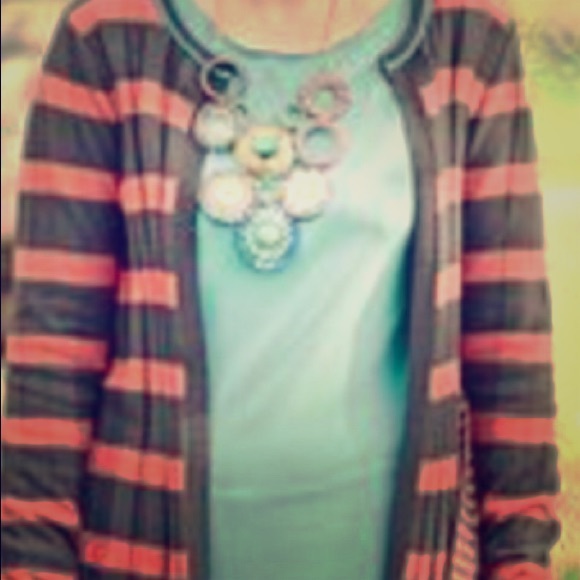 Matilda Jane cardigan brown/orange/teal