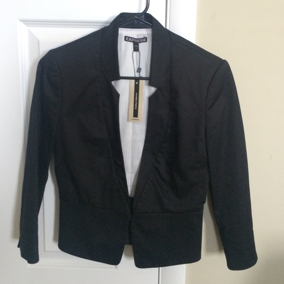 NWT EXPRESS Cotton Sateen Blazer, size 2