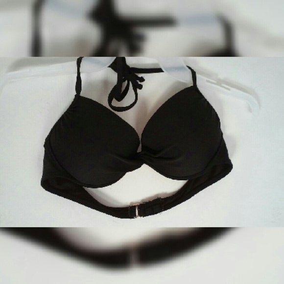 **SOLD**black push up bikini top - Picture 1 of 4
