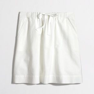 White linen J. Crew skirt