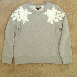 J. Crew sweatshirt with flower detail