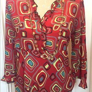 Loco Lindo shirt with vintage pattern