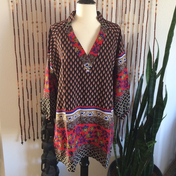Flowy collar dress