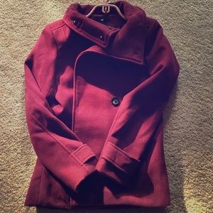 Burgundy Pea Coat