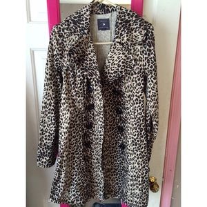 F21 Long Cheetah Coat *Never Been Worn*