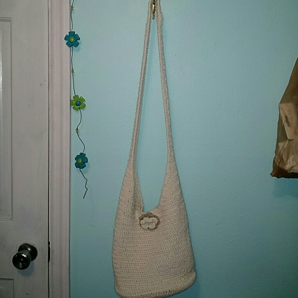 Knitted White Crossbody