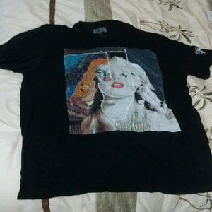 Black Marc Ecko Marilyb Monroe themed tee