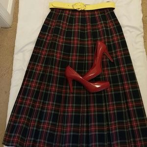 Vintage Thomas David plaid skirt