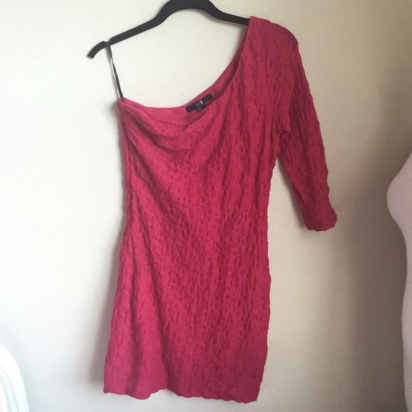 Forever 21 Pink one Shoulder Dress