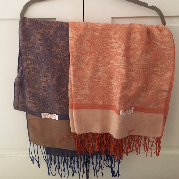 Two Pashmina Scarfs