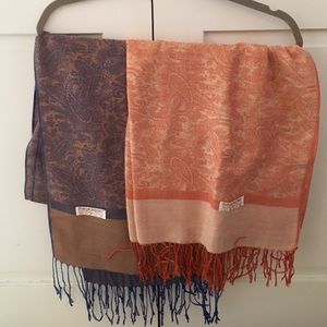 Two Pashmina Scarfs