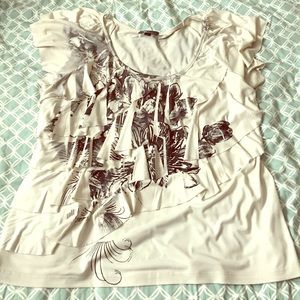 Women's layered blouse.