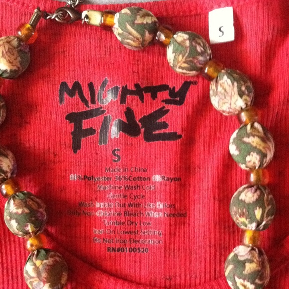 Gifted:)Mighty fine Camp counseler crop tank top - Picture 3 of 4