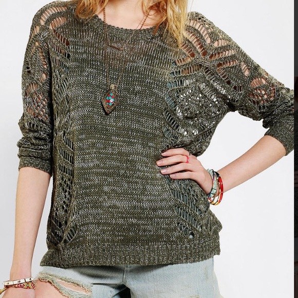 Urban Outfitters Sweaters - Staring at stars open stitch sweater