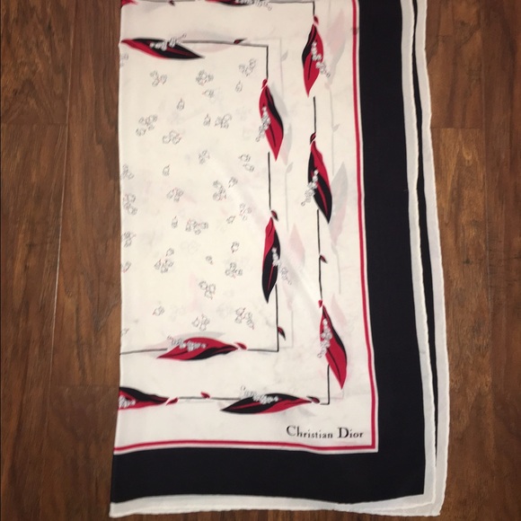 Dior Accessories - Christian Dior silk Italian scarf