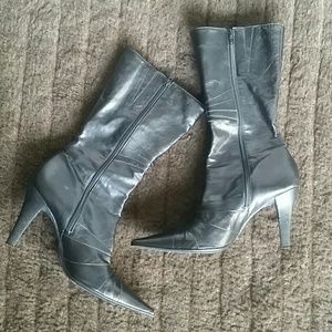 Gianni Bini Knee High Leather Boots Sz 9