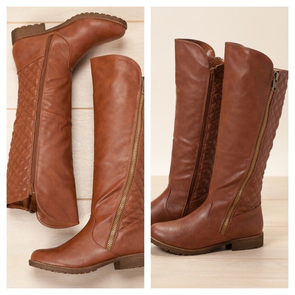 Bamboo Shoes - Tall chestnut boots