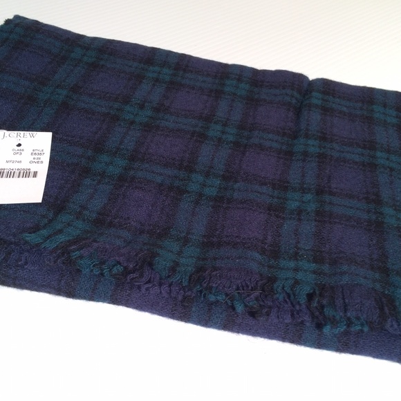J. Crew Plaid Scarf - Picture 2 of 3