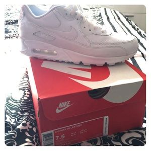 All White Air Max 90's
