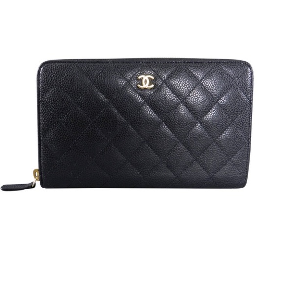 Chanel large zipped wallet