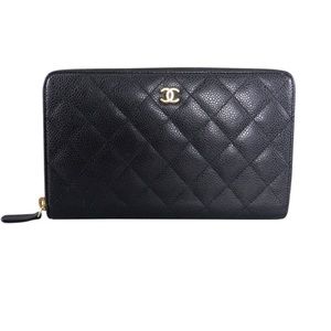 Chanel large zipped wallet