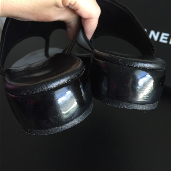 SOLD!!!!  Authentic CHANEL strapped ankle heels - Picture 5 of 8