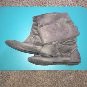 Knee High Grey Boots