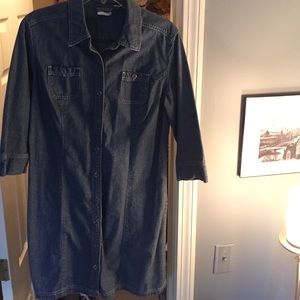 Chico's denim shirt dress