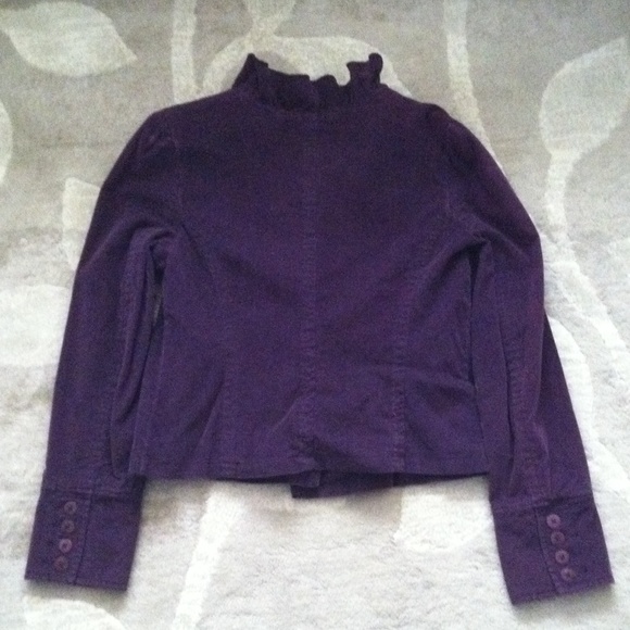 NWOT UO Lux Purple Corduroy Jacket - Picture 3 of 4