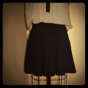 American Apparel fold over black skater skirt