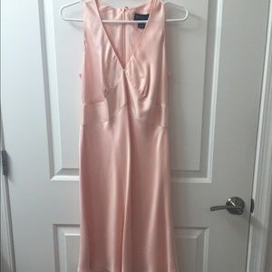 Ann Taylor Silk V-Neck Dress