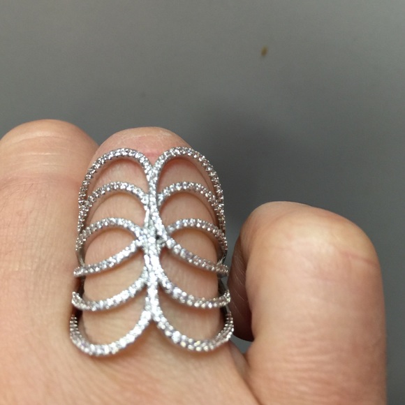 Silver color ring. Size 7 - Picture 3 of 3