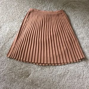 ASOS brown pleated skirt