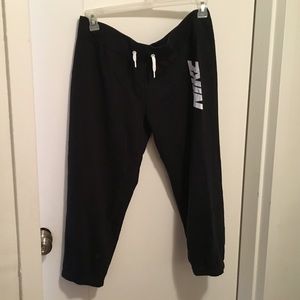 Nike sweat pant capris