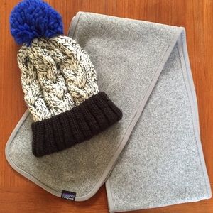 Patagonia Gray All Better Sweater Scarf