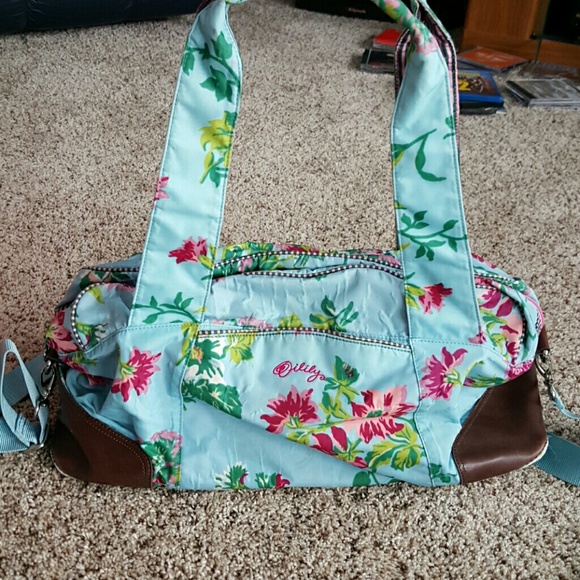Oilily floral travel/duffel bag